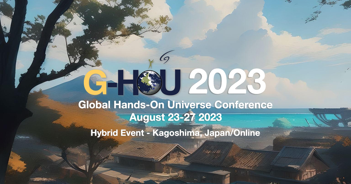 galileoteachers's tweet photo. 🔭GHOU 2023 #GHOU2023
📅23-27 Aug, Hybrid Event: Kagoshima/Online
REGISTER👉 https://t.co/cesx9yAvTK
➢Become part of a global network that brings #ScienceEducation to a new level.
#GHOU #AGARC @nuclio_pt @IASC_Search @faulkestel @SchoolsObs #ManthanEdu @GlobalSciOpera @esia_eu https://t.co/9tm7N1mWTw