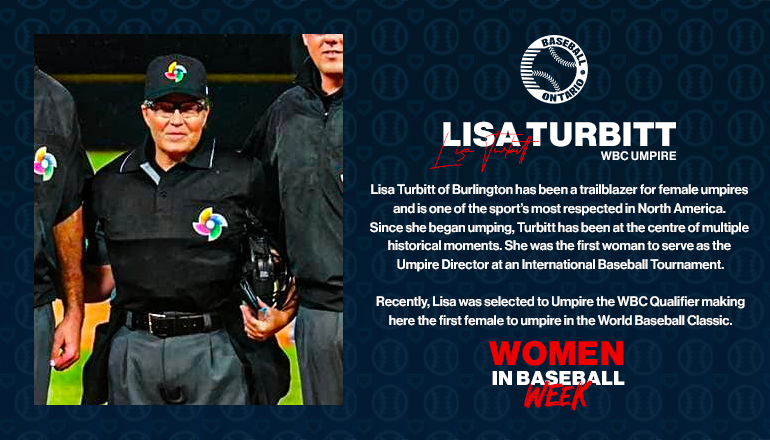 Our next #WomenInBaseballWeek feature is a true trailblazer and amazing Baseball Ontario supporter, Lisa Turbitt!

#PlayOBA