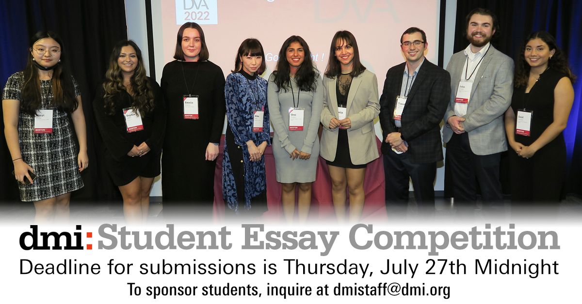 Last Call - The dmi:Student Essay Competition

Apply for the competition by July 27th

dmi.org/page/EssayAppl…

#designmanagement #designleadership #designinnovation #designthinking #designeducation #designstudent #designcompitition