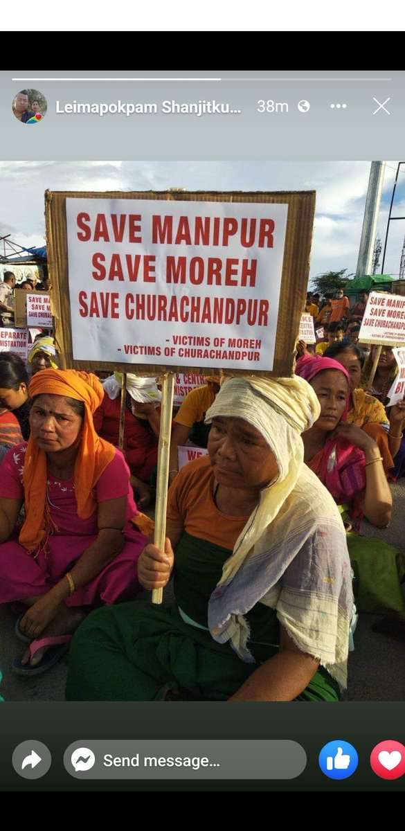 limeetei's tweet photo. @BDUTT @GauravGogoiAsm @themojostory The victims of #EthnicCleansing of #Meitei by Kukis in the kuki dominated areas wants to return back to their ancestral land which was once controlled by Meetei but now Kuki with Burmese immigranrs waging war against Meetei Villages to uproot Meetei from own homeland.#SaveMetei https://t.co/vbax4O6W1n