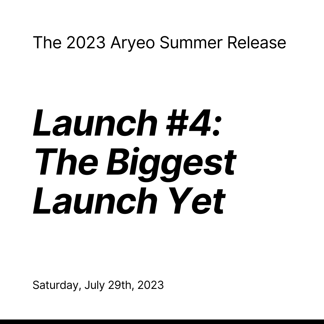Coming this Saturday...the BIGGEST launch yet of the Aryeo Summer Release. Any guesses?
______

Every Saturday in July we have been announcing new features, with the final launch this Sat, July 29th.

Check your email and Aryeo social channels for the full announcement Saturday!