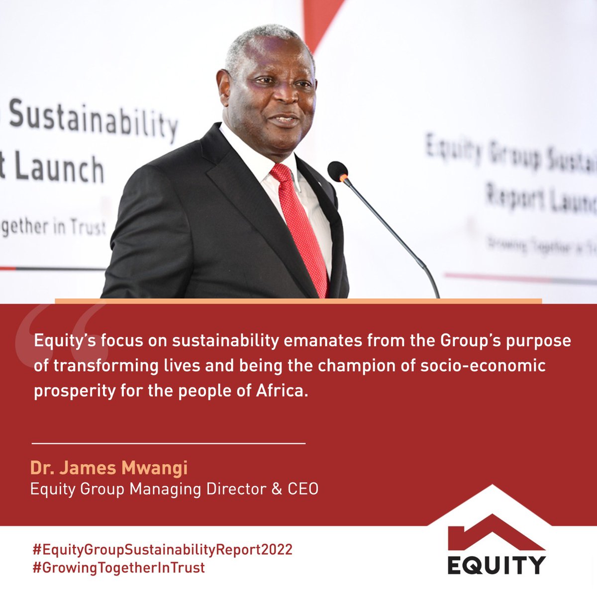 KeEquityBank's tweet photo. #EquityGroupSustainabilityReport2022 #GrowingTogetherInTrust #tradingbell @thetradingbell @KTNNewsKE https://t.co/P3MNQODchU