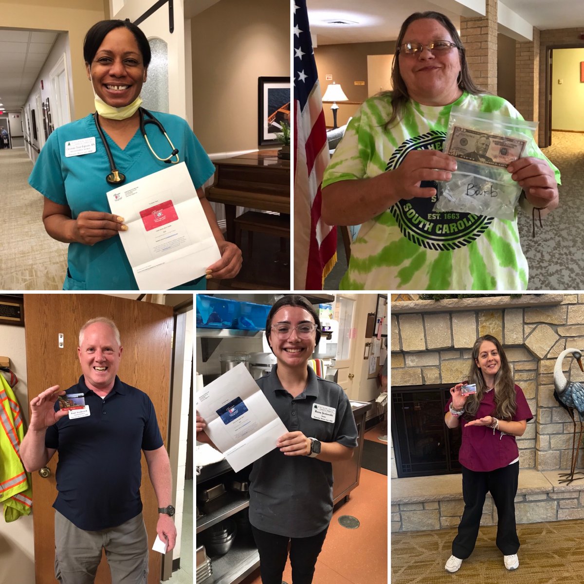 Last month's staff appreciation winners received either $200 to the Lake Geneva Cruise Line, $150 to Kwik Trip, or $100 'cold' hard cash (yes, it was literally two $50 bills delivered on ice!) Congrats to our winners and thank you to all of our incredible staff!! #loveourstaff