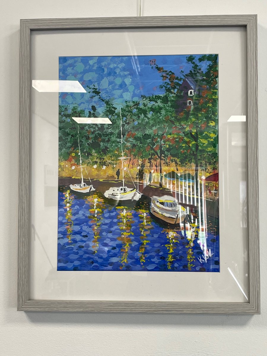 Got gifted this unbelievable piece of art by one of our clients who’s upper limb function was significantly impacted by GBS - now he’s a re known finger painting artist, he said for our office… it’s too fab so it’s pride of place in our main clinic 💙