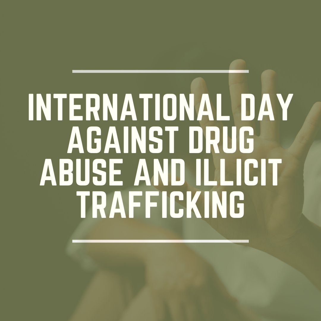 Today, we unite to raise awareness, combat addiction, and fight against the illegal drug trade that affects millions worldwide.

#InternationalDayAgainstDrugAbuse #SayNoToDrugs #RecoveryMatters #DrugFreeWorld