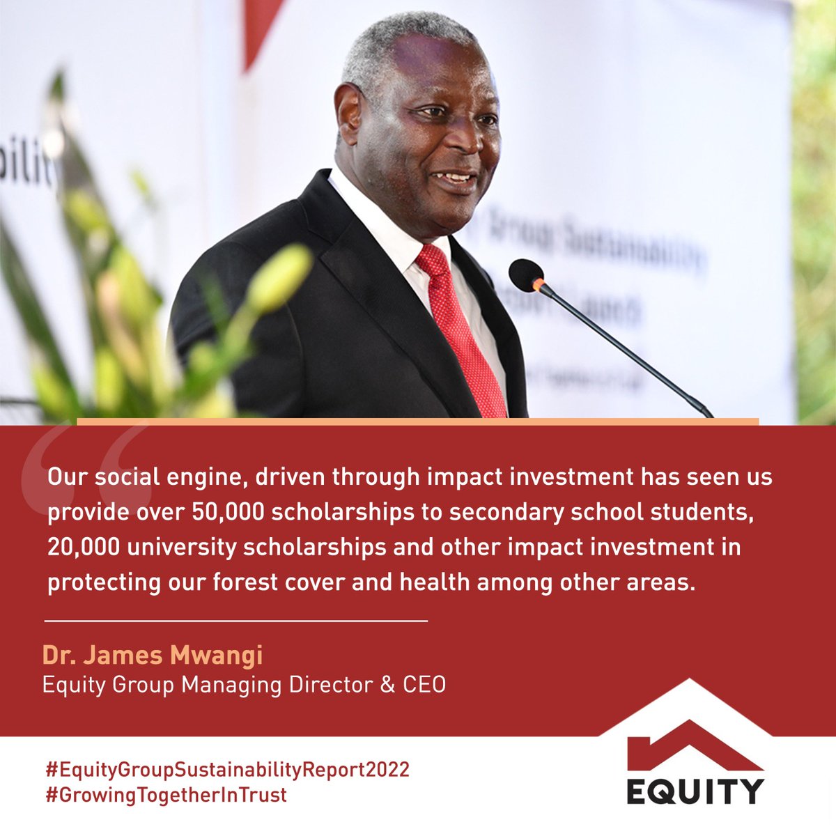 KeEquityBank's tweet photo. #EquityGroupSustainabilityReport2022 #GrowingTogetherInTrust #tradingbell @thetradingbell @KTNNewsKE https://t.co/wTNbwG0kaz