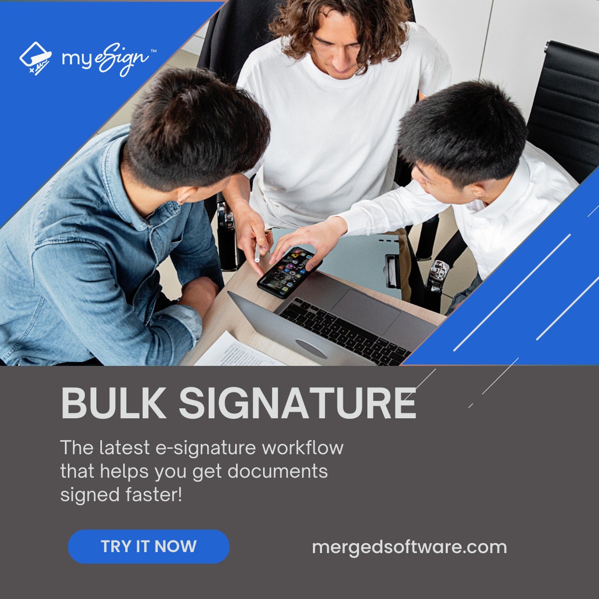 MRGDSoftware's tweet image. 📑✍️ Simplify your signing process with Bulk Signing Workflow! Send documents to multiple signers &amp;amp; get individually signed copies back. Effortless &amp;amp; time-saving! 🚀📨 #BulkSigning #DocumentManagement #EfficiencyBoost