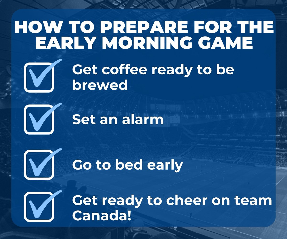 Get ready for game 2 of Canada's Fifa's WWC!