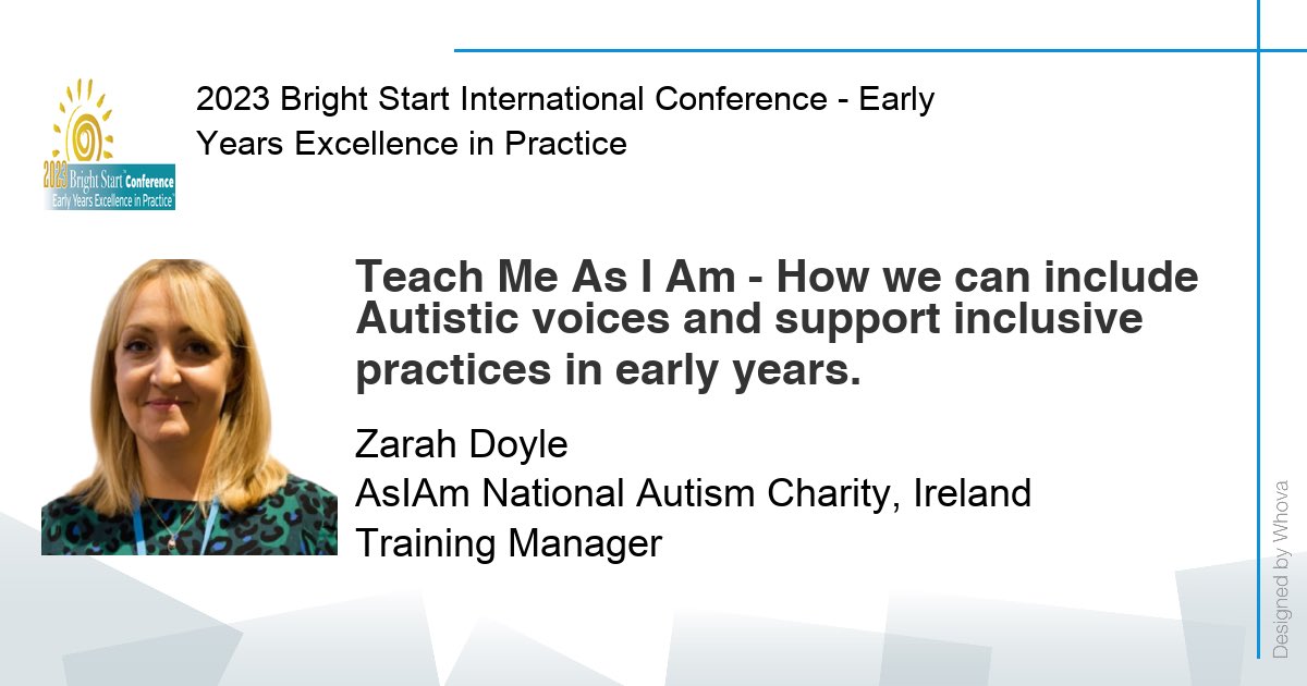 Delighted to be presenting at this years Bright Start International Conference in Athens. The Teach Me AsIAm program provides important insight into a rights based approach to autistic education in the early years #samechance #earlyyearseducation