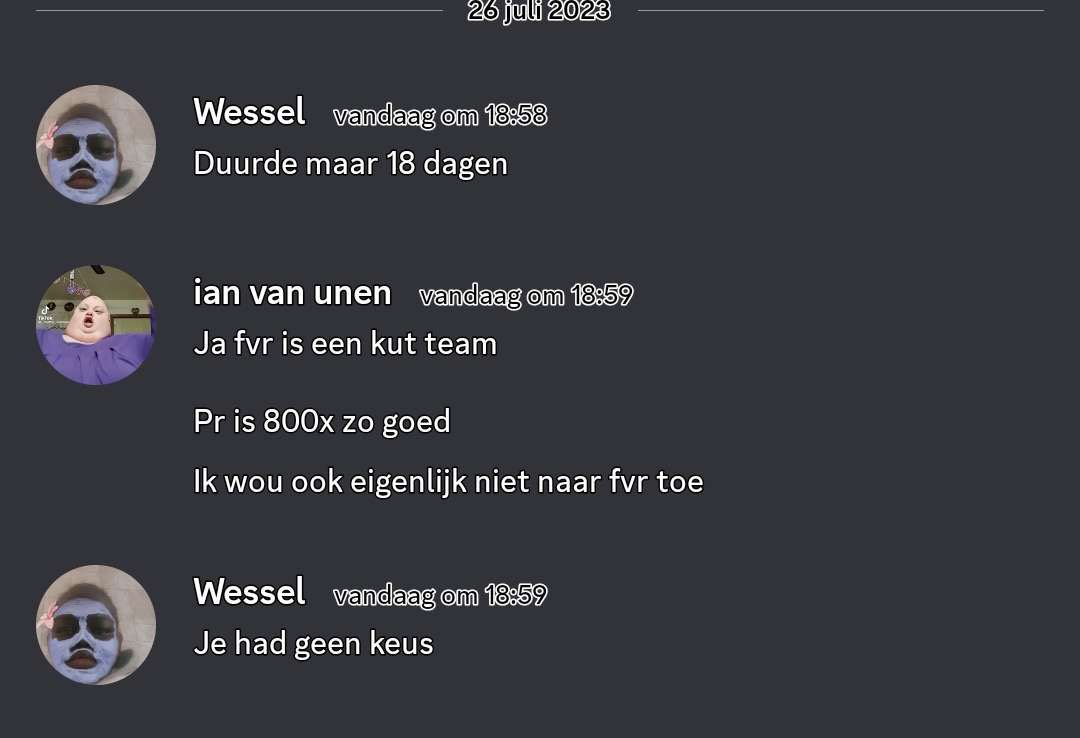Parnell sending ian here for the setups, this clown did not say a single word in the server and left after collecting all the setups and data. Then in this dm he says he didn’t even want to go to FVR. Such a big clown