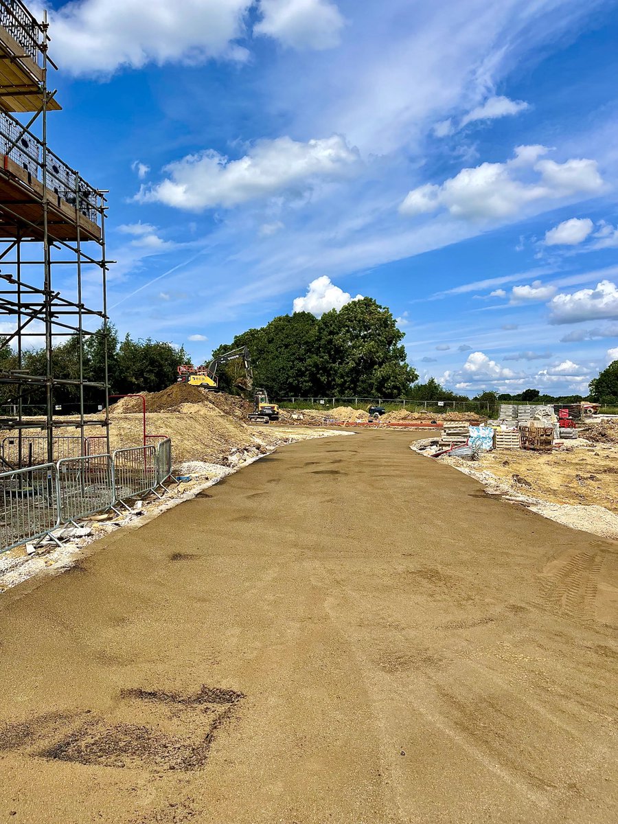 How it started &amp; how it’s going! Great site visit to Alfreton today to check in on one of our quality R&amp;S teams. 1st phase of road complete and back onto the deep drainage next week 💪🏻. ⁦@SMT_GB⁩
