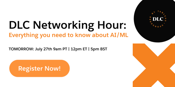 ⭐Tomorrow is the day!⭐
It's not too late to register and join the DLC Networking Hour bit.ly/3psIKJw

This is your chance to meet other data leaders and discuss the impacts of #AI. #DataForward

👋 See you tomorrow! bit.ly/3psIKJw