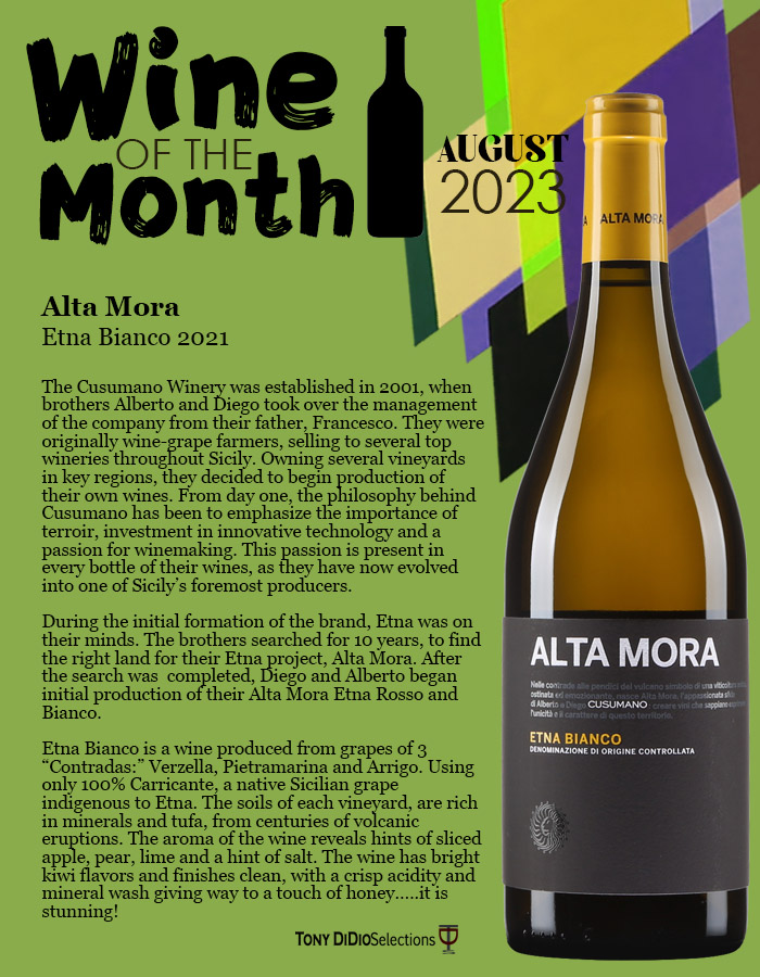 A stunning #wine using 100% indigenous grapes is our Wine of August 2023. #italianwine #sicilianwine #etnawine #winelovers