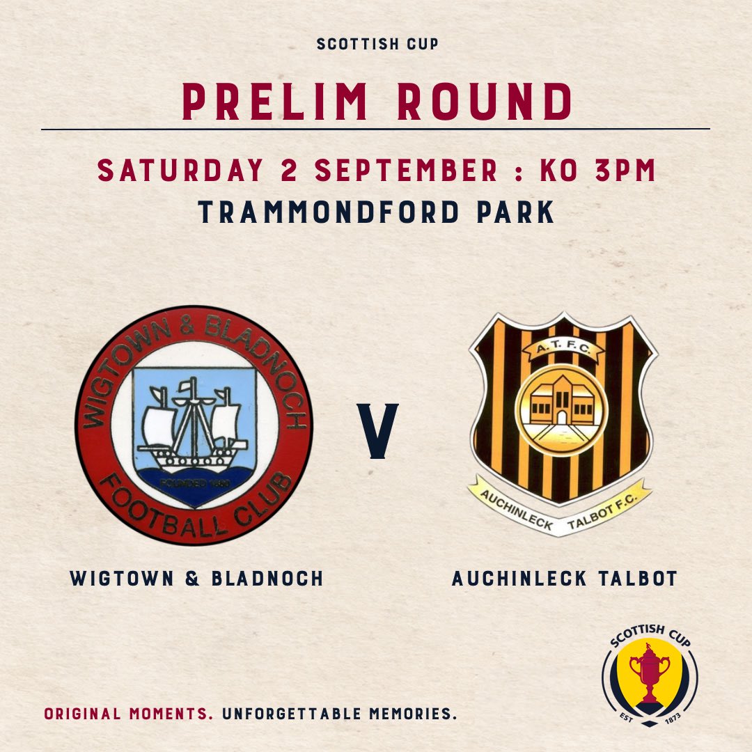 WBFC3's tweet image. 🔴⚪ Scottish Cup ⚪🔴

This year's Scottish Cup journey begins at home against West of Scotland Football League Premier Division side @atfc1909 

The tie will take place on the 2nd September.

#RAWA
#MOVINGFORWARDTOACHIEVEOURGOALS