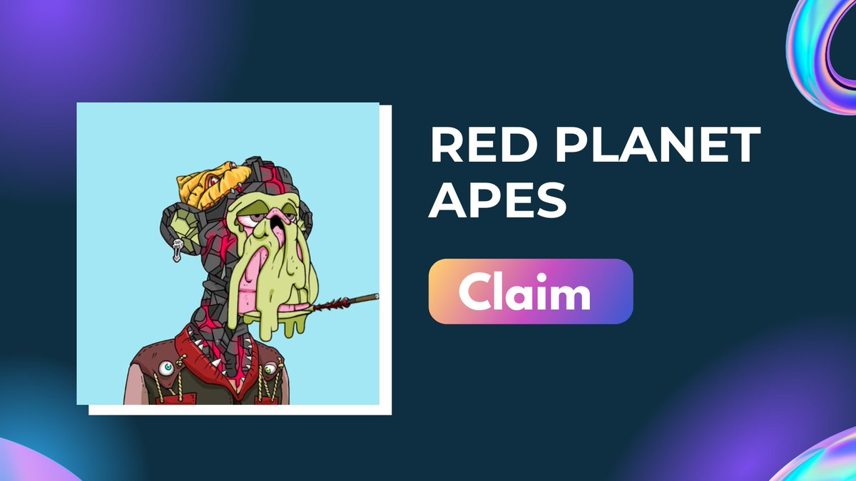 Red Planet Ape NFTs Mint Live 🎉 Join Giveaway ✅ 👇GO👇 gleam.io/bxF0w/red-plan…