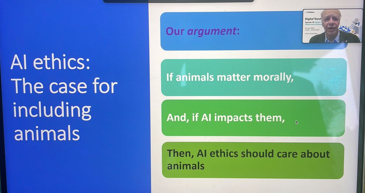 Thank you @ITU for inviting me as a speaker. It was also truly an honour to listen to @PeterSinger and Yip Fai talk about the need of including animals into current #AIEthics. I'll send a PR request opening up a category on Animals in the 'Awful AI' list github.com/daviddao/awful…