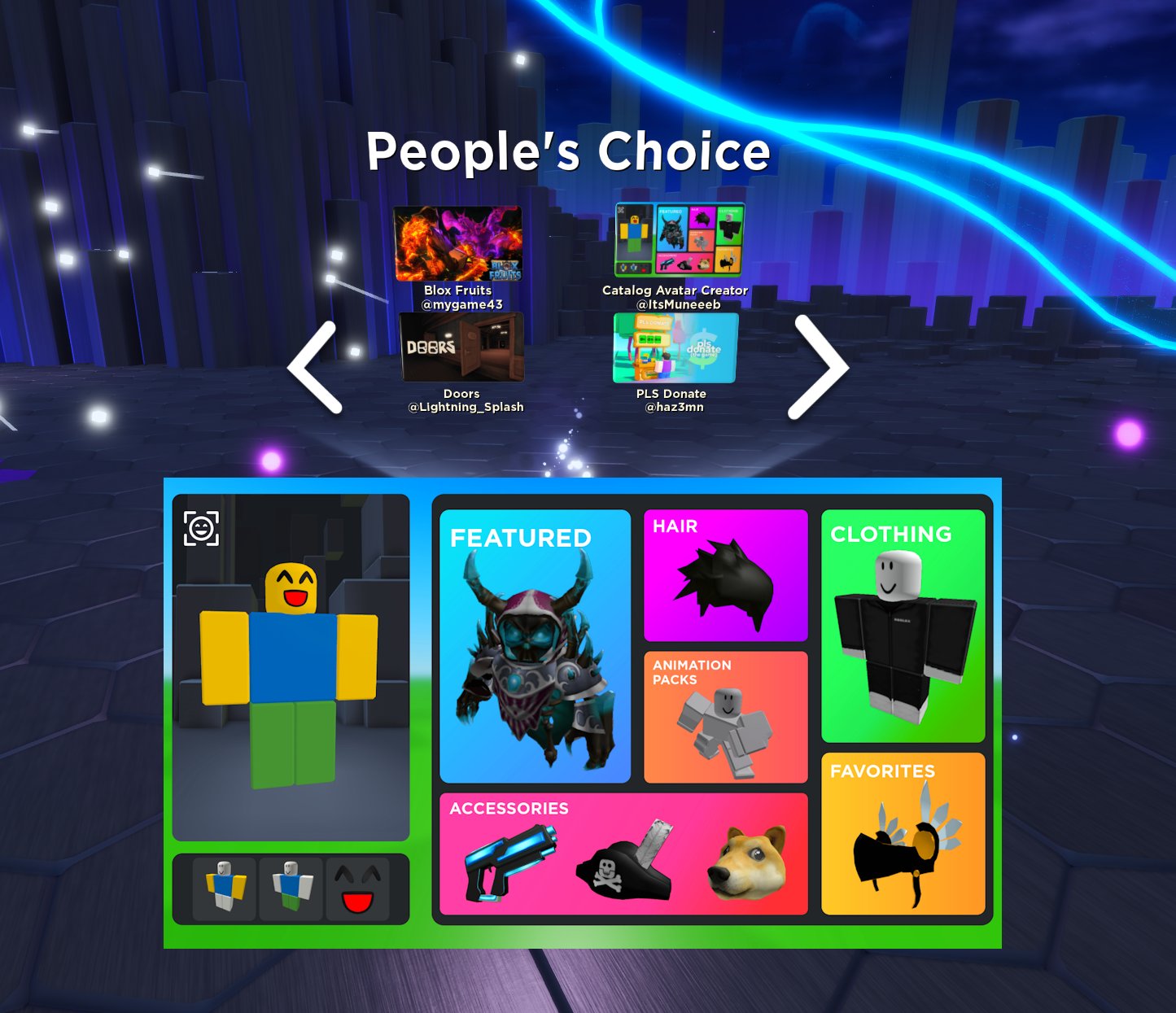 Muneeb on X: 🔥New selection screen for Catalog Avatar Creator! #Roblox   / X