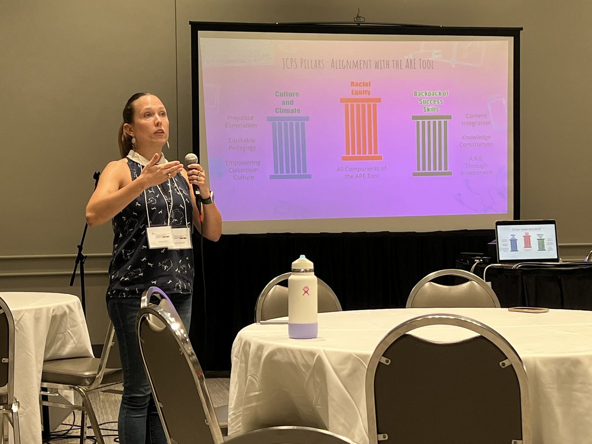 PettersAmanda's tweet photo. Fantastic day @ Racial Equity Institute so far, and more sessions to go!  Amazing and impactful leaders, we thank you for sharing!  @HudsonMiddleS @JCPSDEP1 @EchoTrailMiddle @JCPSCoS @jdm1906 @JCPSAsstSuptAIS https://t.co/T7jLzq9P2d