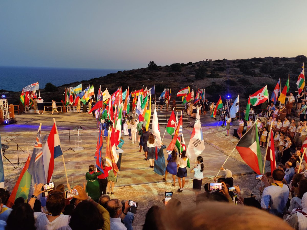'Dream, act, lead, the future is ours' la 38eme conférence mondiale de l' #AMGE est officiellement ouverte, à l'amphithéâtre antique de Kourion, #38thwoco
