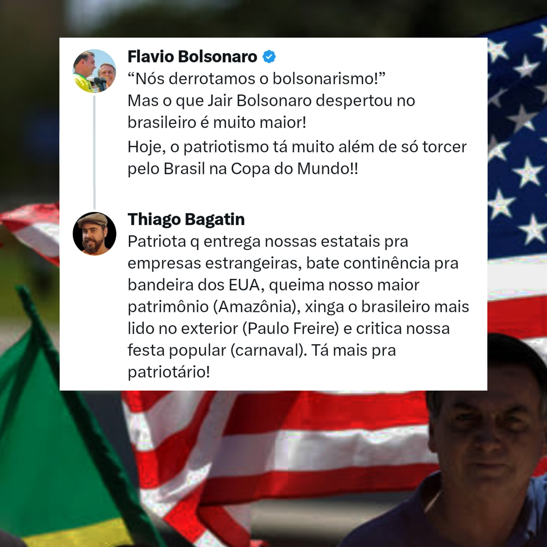 Artigo, No Dia da Bandeira, mais uma continência à bandeira