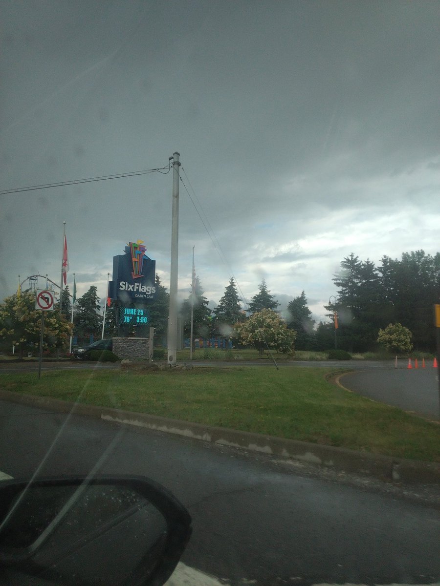 #EveryDarkCloudBrings a storm that ruins a day at the amusement park.