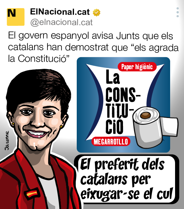 either_mark's tweet photo. I tant, el primer d'octubre del 2017 vam demostrar que ens agrada la CONSTITUCIÓ CATALANA abolida pel Felip V , carallot de col•laboracionistes. Fins a la gorra de segons qui: 
#CatalunyaLliure. https://t.co/I2Tnw2ekpq