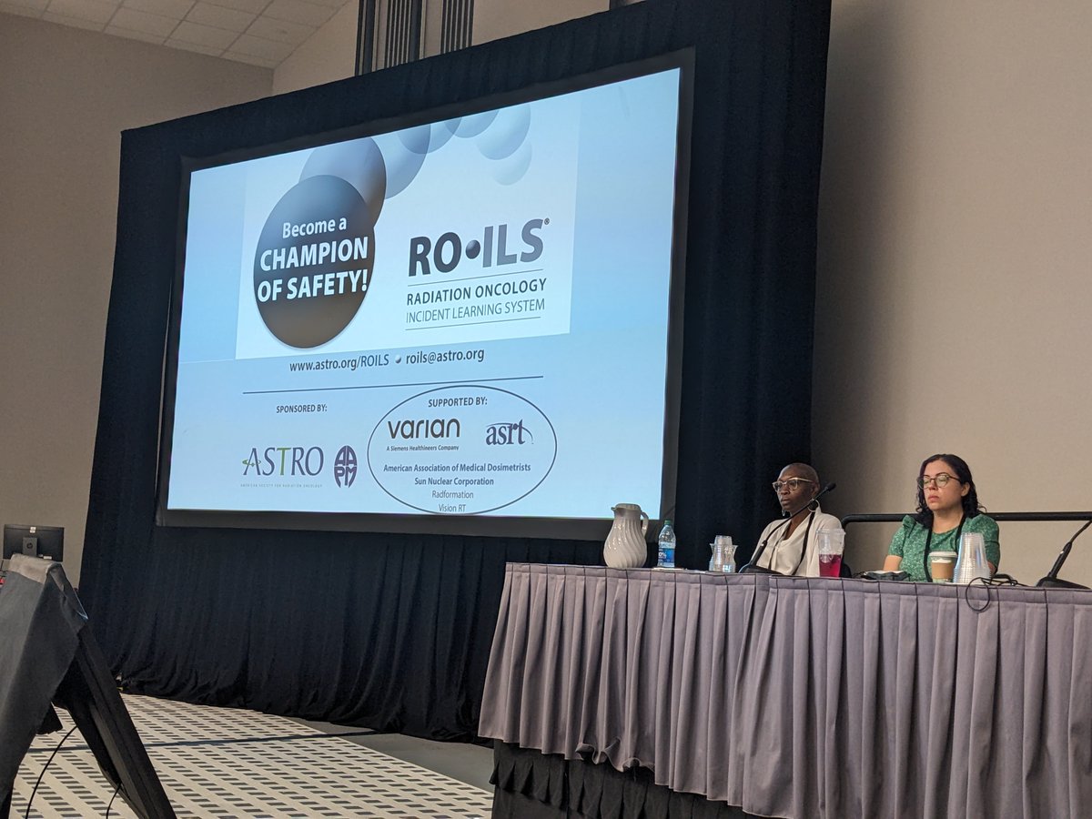 Thank you to RO-ILS sponsors @ASTRO_org & @aapmHQ and supporters @VarianMedSys @ASRT  @med_dosimetry @sunnuclear @Radformation @VisionRTLtd and @TheraBrachy for aligning with patient safety! 

A great RO-ILS user meeting and talk at @AAPM2023!
