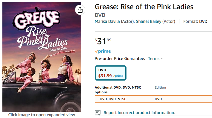 I'd like to think fandom made this happen! 🩷#physicalmedia #saveriseofthepinkladies #greaseriseofthepinkladies #riseofthepinkladies