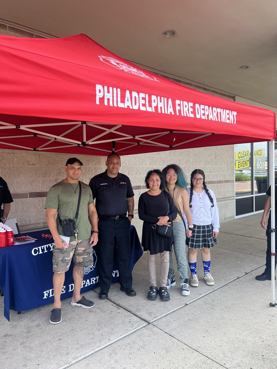 PFD Recruitment is visiting zip codes 19114, 19136, and 19135 at various locations today. If you see the big red tent, come check us out and ask about the FF application. <a href="/PhillyFireDept/">Philadelphia Fire</a> <a href="/pfdexplorer1873/">Philadelphia Fire Explorers Post 1873</a> <a href="/PhiladelphiaGov/">City of Philadelphia</a> <a href="/ThielAdam/">Adam K. Thiel</a>