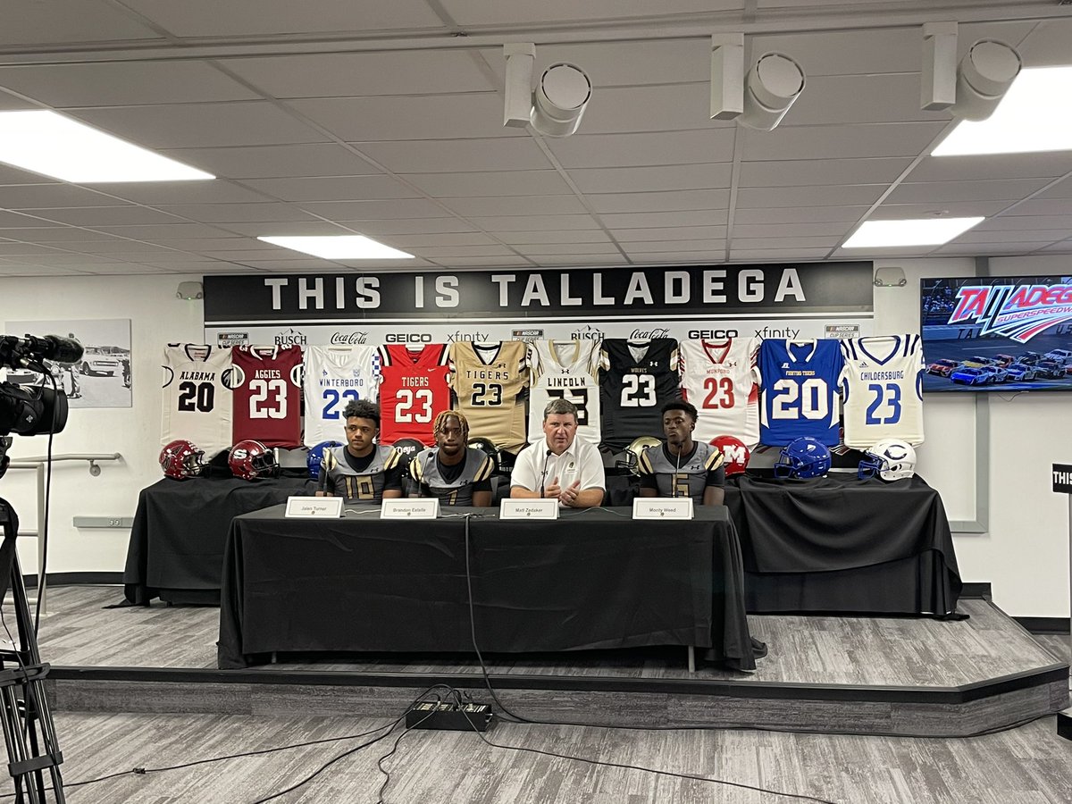 Griffin Hill (@ghilltide) on Twitter photo Coach Matt Zedaker and the <a href="/lincolnhs/">Lincoln HS</a> Golden Bears are up next at the 12th Annual Talladega County Coaches Association High School Football Media Day at the <a href="/TALLADEGA/">Talladega Superspeedway</a> Coach Matt Zedaker and the <a href="/lincolnhs/">Lincoln HS</a> Golden Bears are up next at the 12th Annual Talladega County Coaches Association High School Football Media Day at the <a href="/TALLADEGA/">Talladega Superspeedway</a>