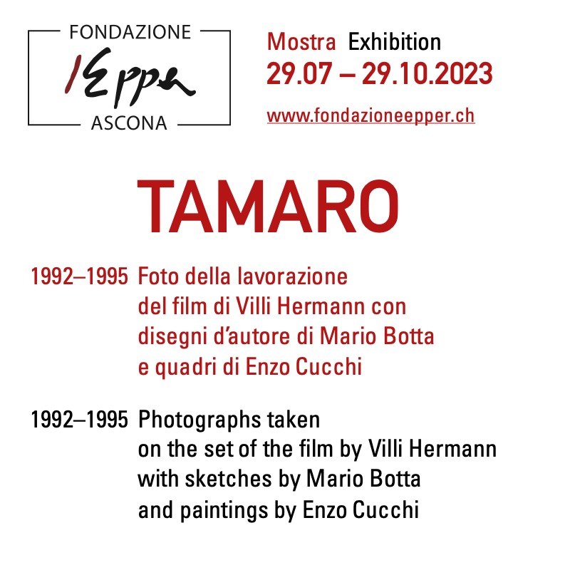 imagofilmlugano's tweet photo. TAMARO. La mostra alla Fondazione Epper di Ascona dal 29.07. al 29.10.2023

1992–1995 Foto della lavorazione del film di #VilliHermann con disegni d’autore di #MarioBotta e quadri di #EnzoCucchi

Vernissage sabato 29 luglio alle 17:30

#MonteTamaro https://t.co/dqPP5vHanN