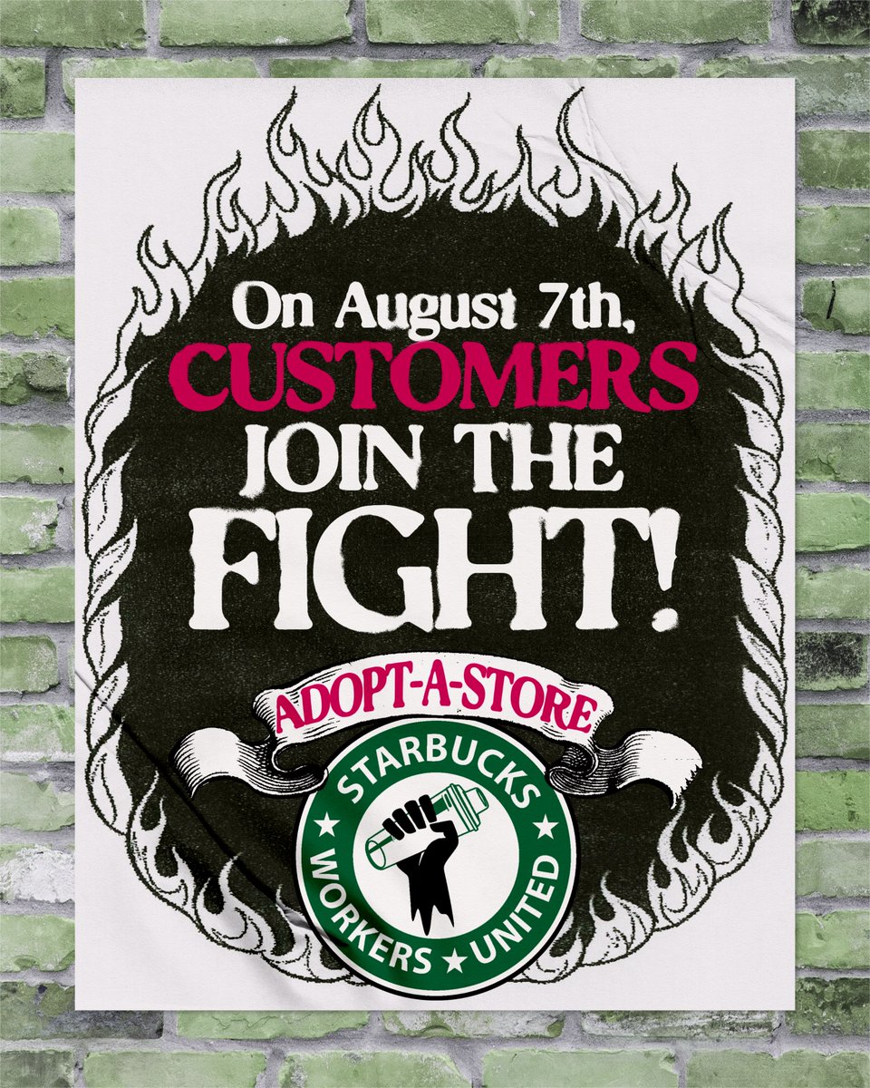 We're turning up the heat on our fight for a contract - this time with YOUR HELP. ✊🔥

Adopt-A-Store day is August 7th. Get started with info and stores near you here!
sbworkersunited.org/adopt-a-store