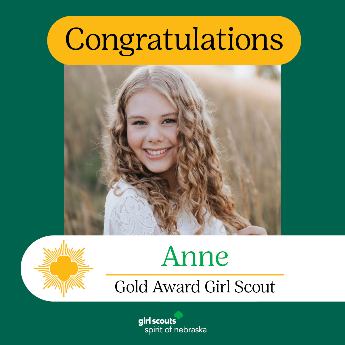 Congratulations to the 2023 Gold Award Girl Scouts! 💚Meet Anne! With a goal of offering comfort to Alzheimer’s patients through visits and music, Anne made scrapbooks and playlists of nostalgic piano songs.
Read more about her project: bit.ly/3ruB8H3
