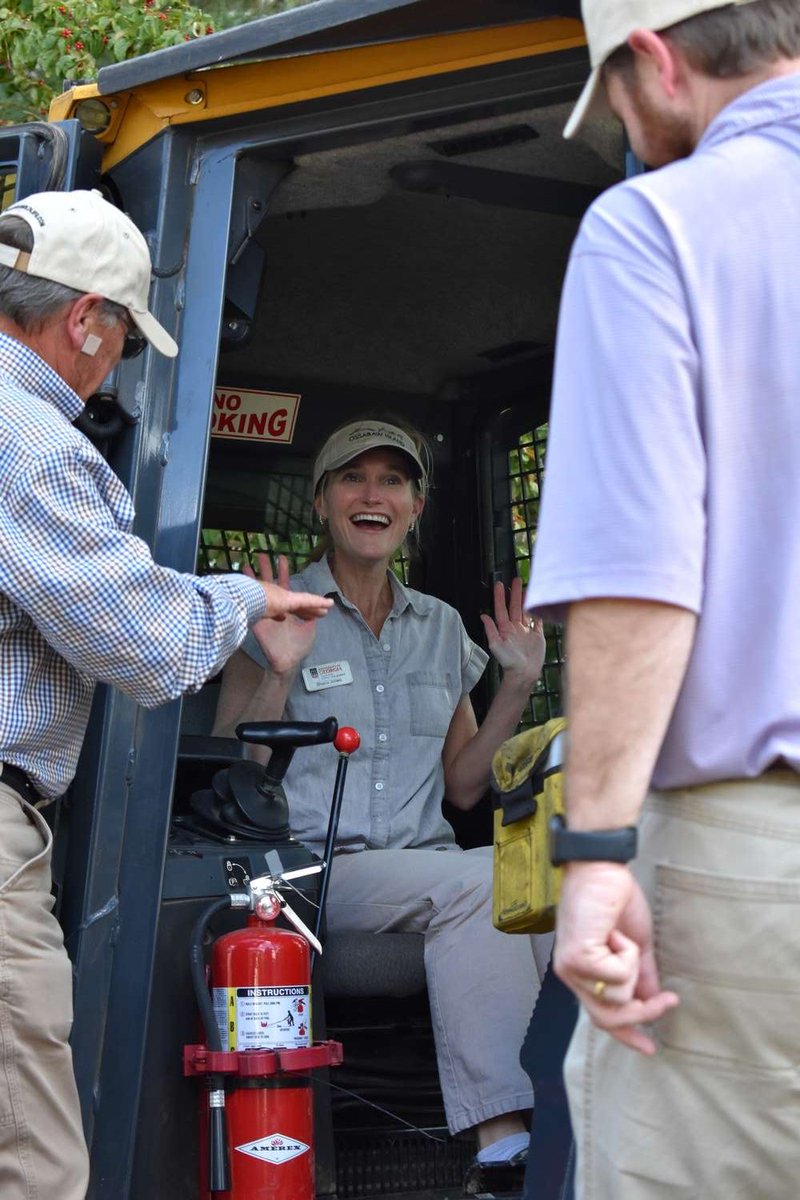 A friend just sent this pic from an event involving controlled burns and a fire suppression demonstration. Here’s how I feel about driving a big ole tractor!  Excited but unqualified!