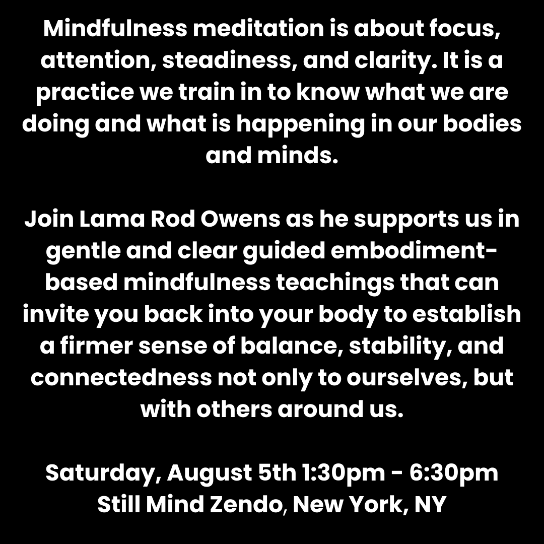 Dharma_Gates's tweet photo. This is a wonderful opportunity to practice with one of the leading Buddhist teachers of our age! 
New Yorkers take note!
More info and registration at https://t.co/fBlzgQPH5d
#embodiment #meditation #mindfulness #buddhism #loveandrage #liberation #lamarod #selfcare #newyorkcity https://t.co/lu6MfKCvJE