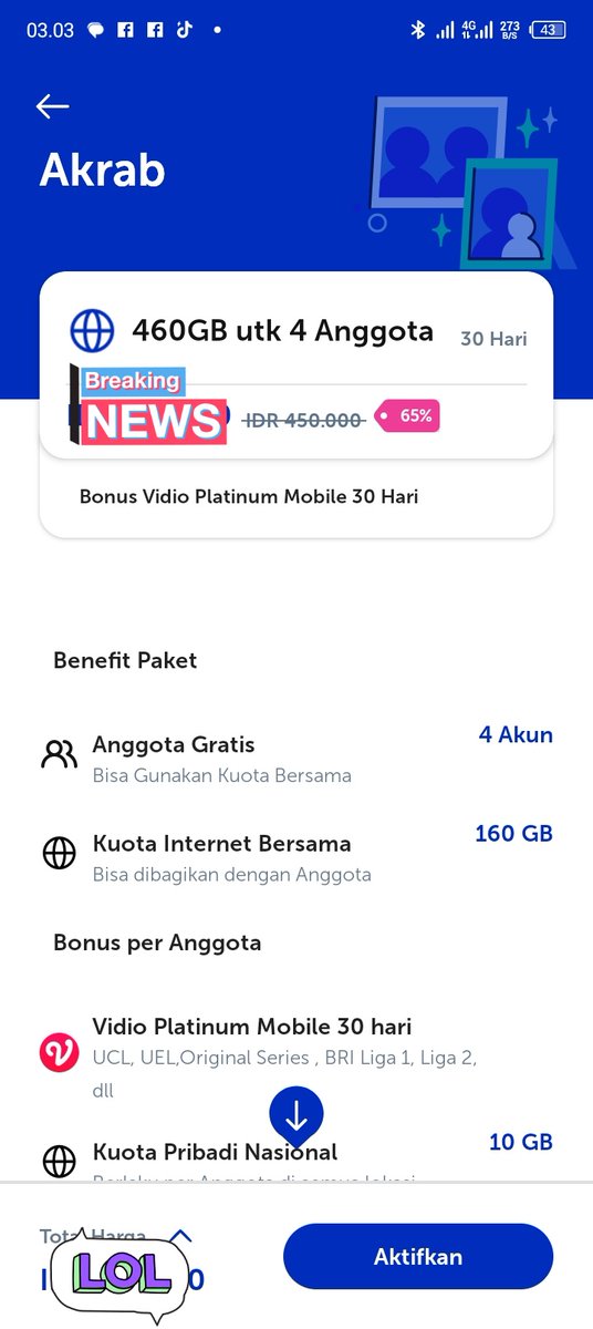Tertarik gabung Paket Akrab?
45rb/anggota..
Lanjut via DM
#PaketAkrabXL
#XLAkrab