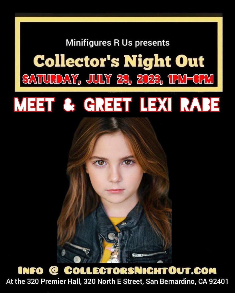 minifiguresrus's tweet photo. Meet and Greet Lexi Rabe this Saturday https://t.co/l15CLoxrot