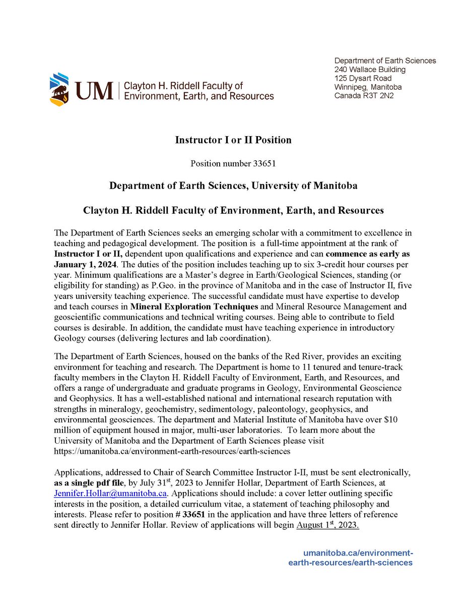 Earth Sciences U of M tweet media