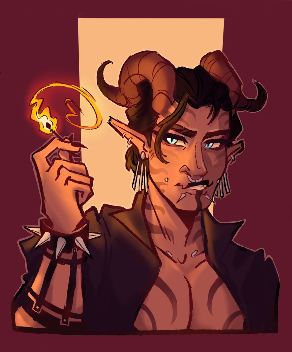 DLTravesty's tweet photo. First some revenges because I fell behind like day one. I’m threatened by social obligation alright 🙃 but I pushed through because these designs slap so hard!!

Yulia for @/pavleve 
Hassan for @/shellofvenus
#artfight #artfight2023 #artfightwerewolves https://t.co/pImEy5FcHq