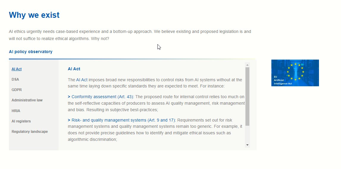 LilAphasia's tweet image. "there are already actors trying to fill in this void.
One is #AlgorithmAudit, an NGO /non-profit/  whose mission is to ethically assess the criteria for algorithmic audits, indicating the pros&amp;amp;cons in specific circumstances. ‘algoprudence’, algorithmaudit.eu