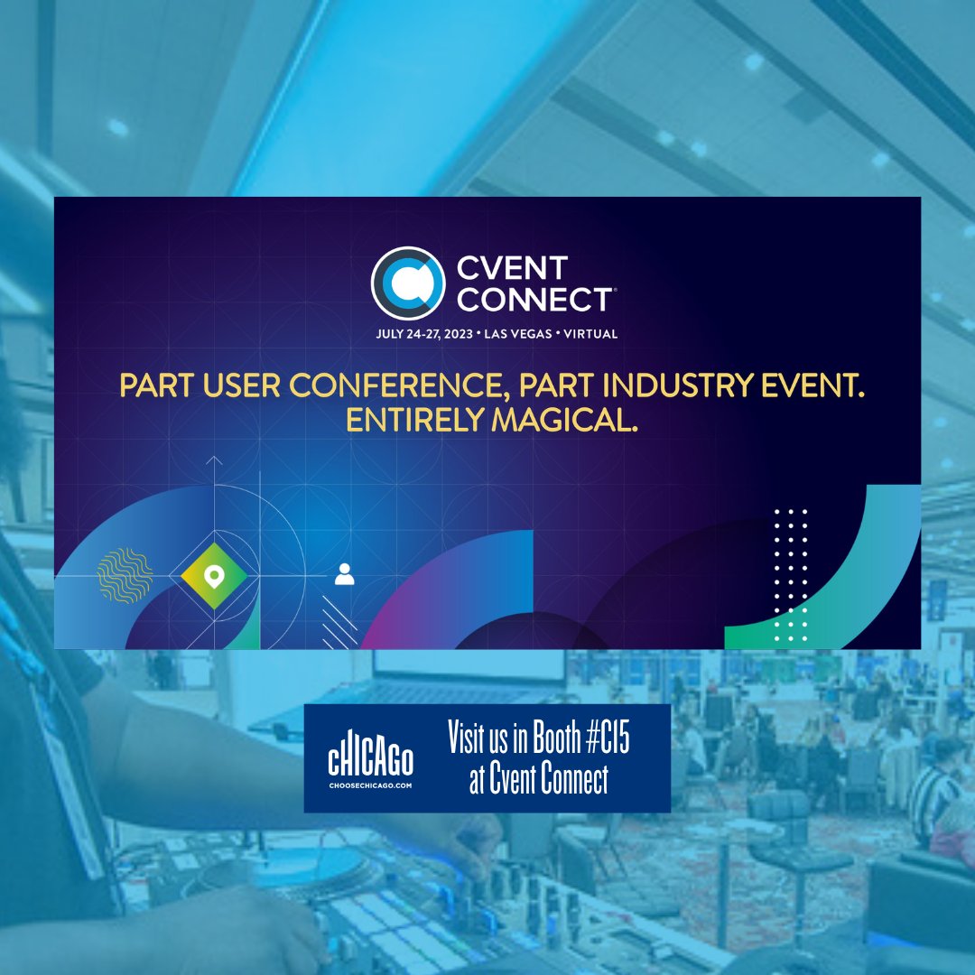 We're excited to see you this week at <a href="/CventConnect/">Cvent CONNECT</a>! Please stop by booth #C15 and learn why Chicago is the best big city for your next meeting!

#MeetInChicago #CventCONNECT