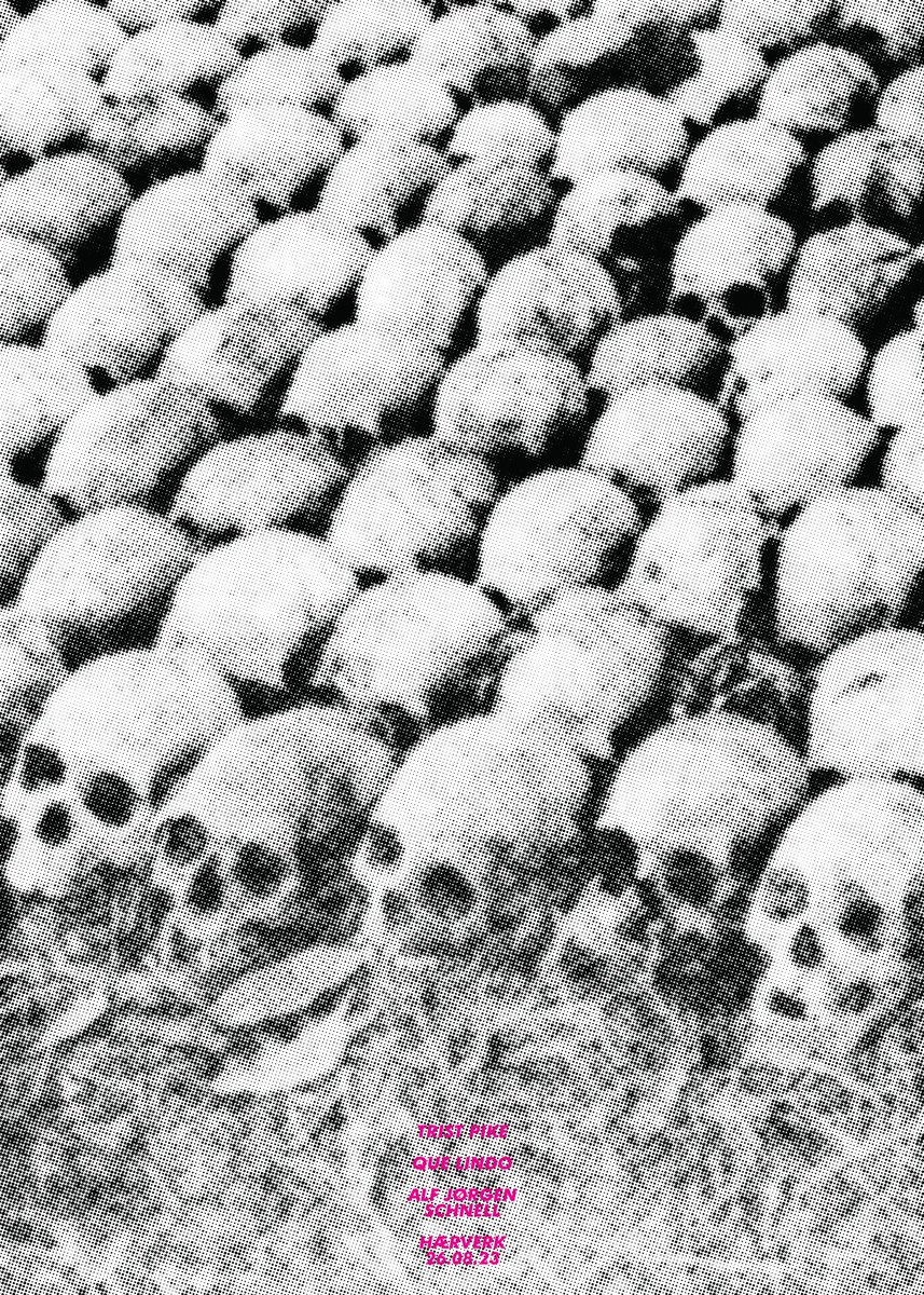 vi spiller på hærverk 26.08
på plakaten også que lindo og alf jørgen schnell