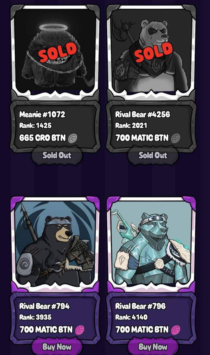 losttoysnft's tweet image. Some nice @RivalBearNFT on the Carnival available for those staking our Toys! 👀 

#PolygonCommunity #polygon