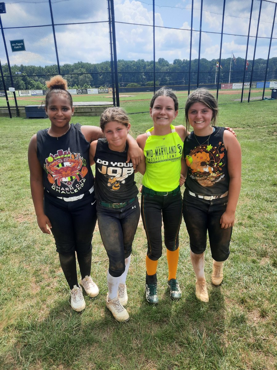 Their work ethic will never be in question! 
#softball  #mid-md softball camp #yellowjackets