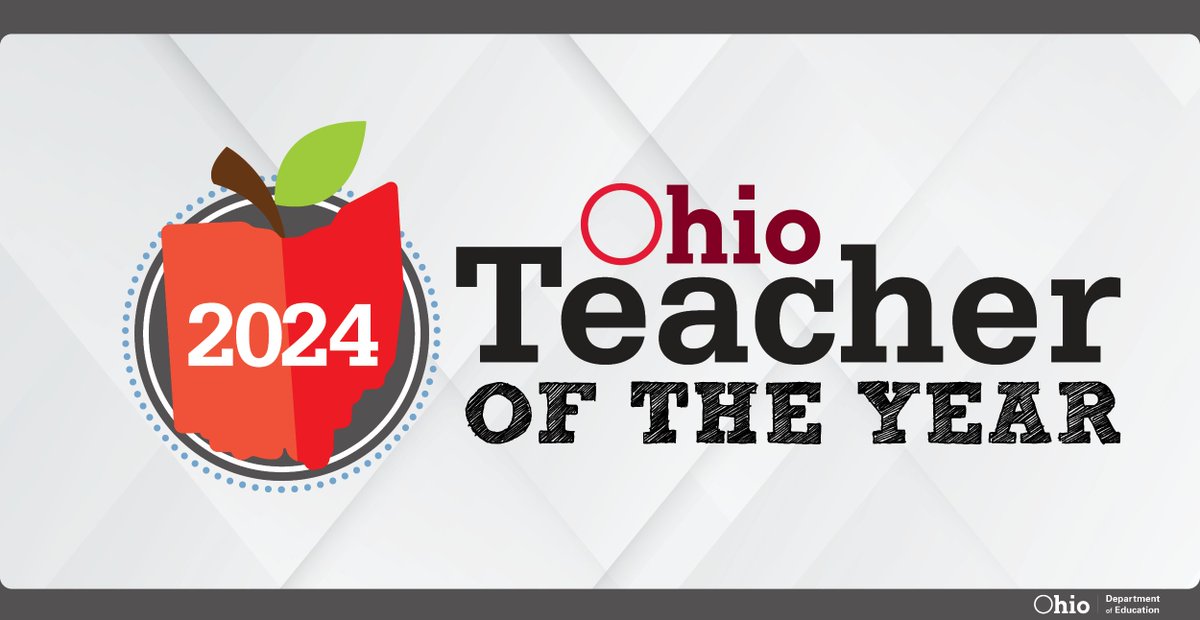 We're pleased to announce the 2024 State Board of Education District Teachers of the Year. Congratulations to these 11 educators! Visit education.ohio.gov/OTOY to watch our announcement and meet the honorees! #OhioTotY