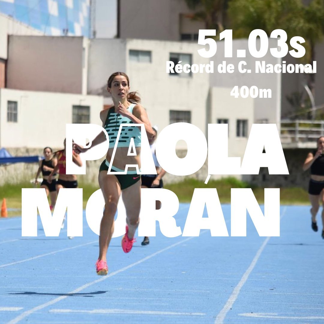 monicagarzag's tweet photo. Paola Morán rompe marca de Ana Gabriela Guevara en 400 metros (52.12s en 1998) y establece nuevo récord nacional.
La corredora de Jalisco logró completar en 51.03 segundos; consiguió su pase para el Campeonato Mundial de Atletismo, en Budapest, Hungría. https://t.co/NsGfKTo3RD