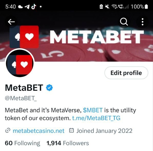 We at $Mbet are verified,  well done to the team!