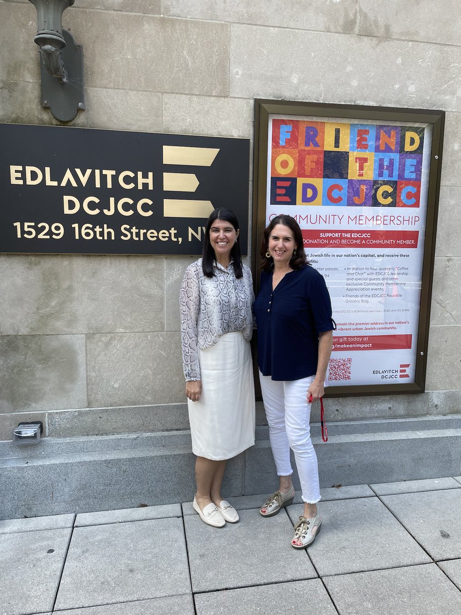I got a chance to visit @E_DCJCC a pillar of the Ward 2 and DC Jewish community. I am so grateful for the work they do to uplift our community and provide programming for residents of all ages!