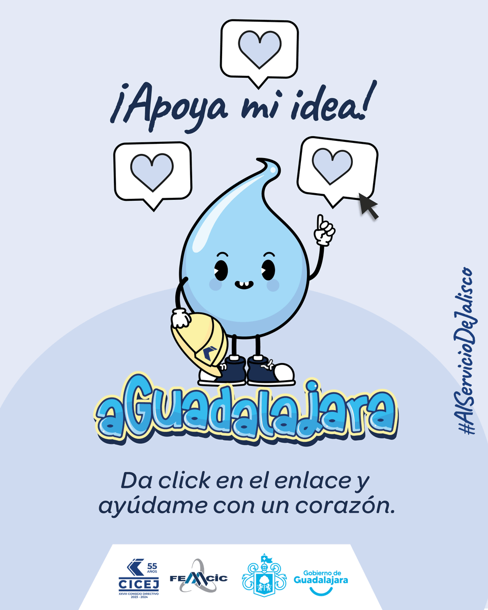 cicej_'s tweet photo. Nuestro Programa de Educación Ambiental #AGUAdalajara💧está concursando en el programa de la @UNESCO #ImpulsoJoven que seleccionará a los mejores 20 proyectos para impulsarlos y ayudarlos crecer 🤩. https://t.co/Bj0vWVVoJx