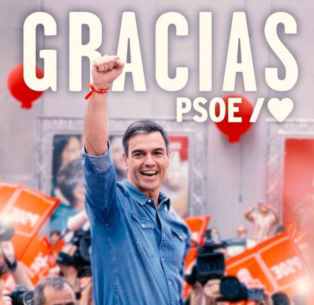 España, Cantabria y Santander han decidido avanzar.

Gracias a los 115.554 cántabros y cántabras que han votado al <a href="/PSOE/">PSOE</a>.

Gracias a los 31.172 santanderinos y santanderinas qué quieren que <a href="/sanchezcastejon/">Pedro Sánchez</a> siga liderado un Gobierno progresista.

#Adelante🌹